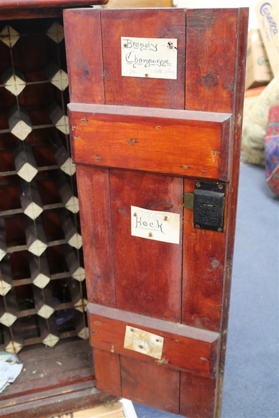 A wine cupboard, W.71cm